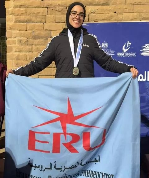 الجامعة المصرية الروسية تحصد الميدالية الفضية على مستوى الجامعات.