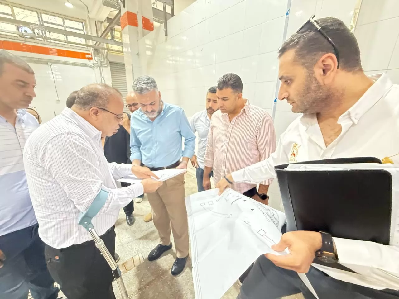 نائب محافظ السويس يتفقد المجزر الآلي بقرية الألبان الجديدة