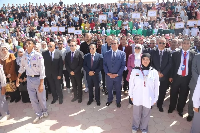 رئيس جامعة قنا يشهد مراسم تحية العلم في مستهل العام الجامعي 