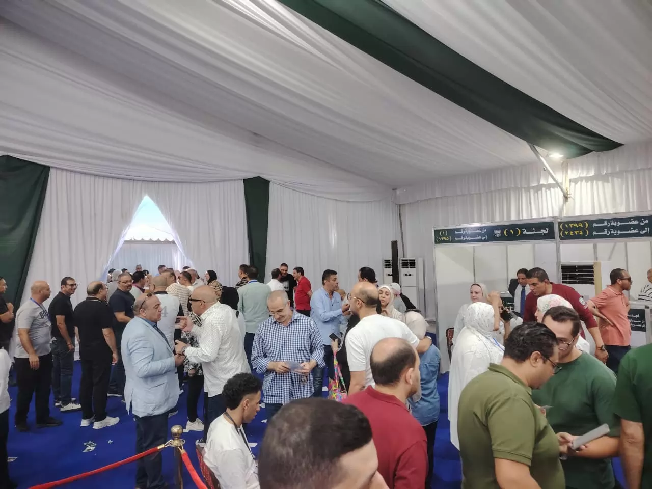 اكتساح لقائمة طارق عبد الهادي لمجلس إدارة نادي جزيرة الورد بالمنص