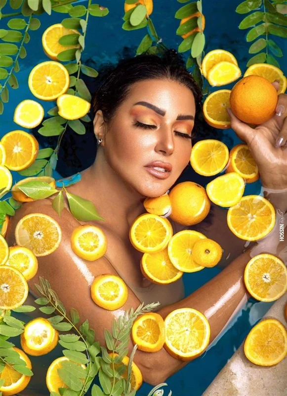سمية الخشاب تسحر محبيها من جلسة التصوير بالليمون .. صور