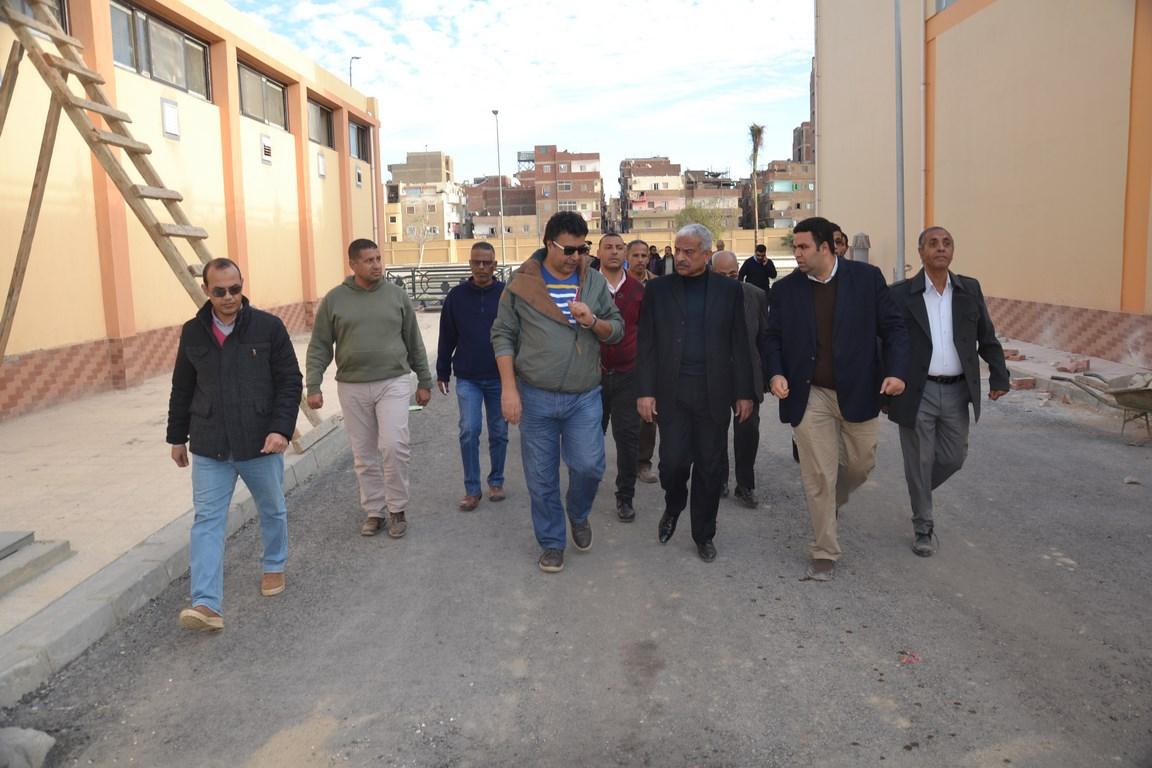   محافظ السويس يتفقد أعمال تطويرمحطة مياه الهاويس