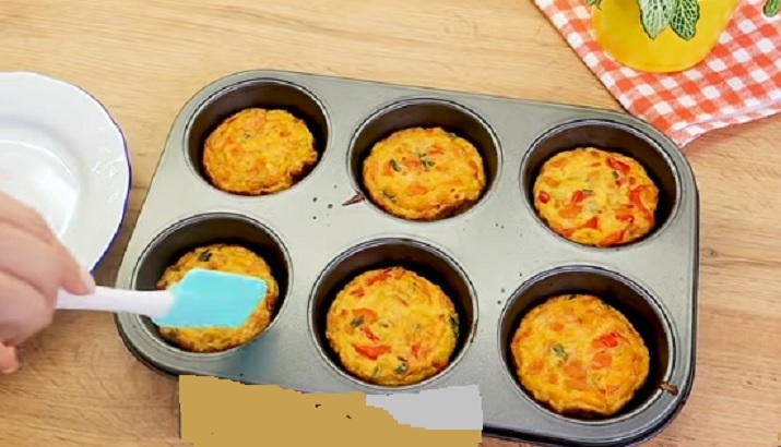 مافن كيك الخضروات وعشاء سريع بالفيديو