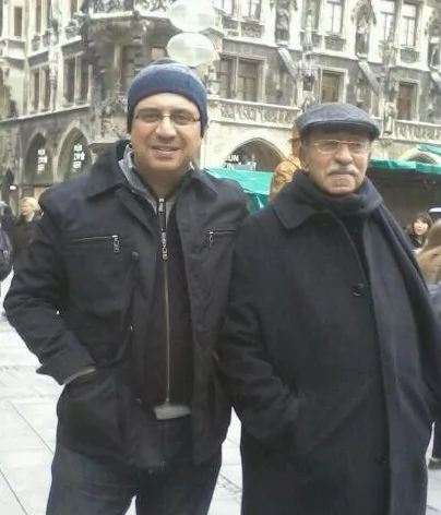 عمرو الليثي ووالده الراحل ممدوح 