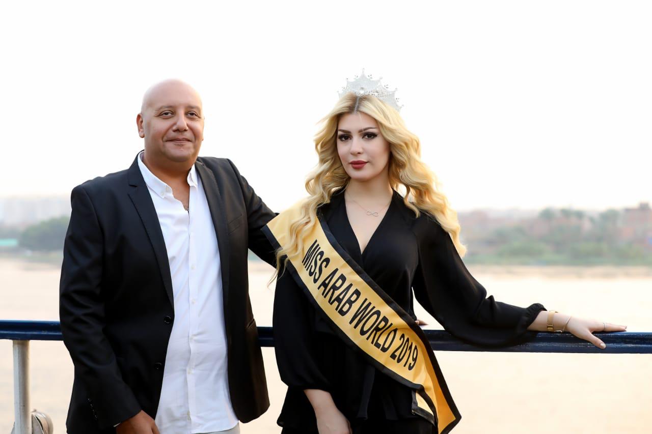 ملكة جمال العرب الأميره سماره يحيى تعقد مؤتمراً بضفاف النيل من أجل إطلاق رسالة سلام