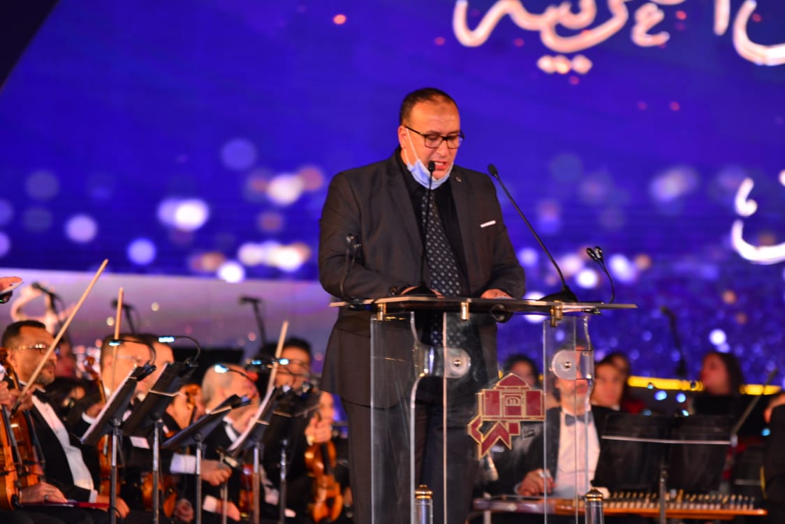 وزيرة الثقافة ورئيس الاوبرا يكرمان حلمى بكر وجمال سلامة ومحمد سلطان