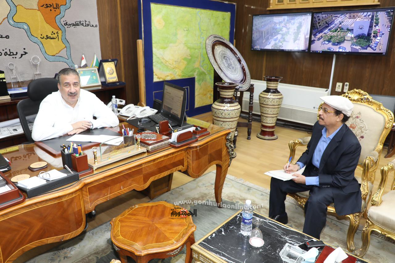 اللواء إبراهيم أبو ليمون محافظ المنوفية و محرر الجمهورية أون لاين
