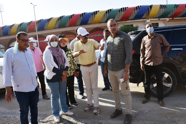محافظ أسوان يتابع إعادة الوجه الحضارى للمحافظة