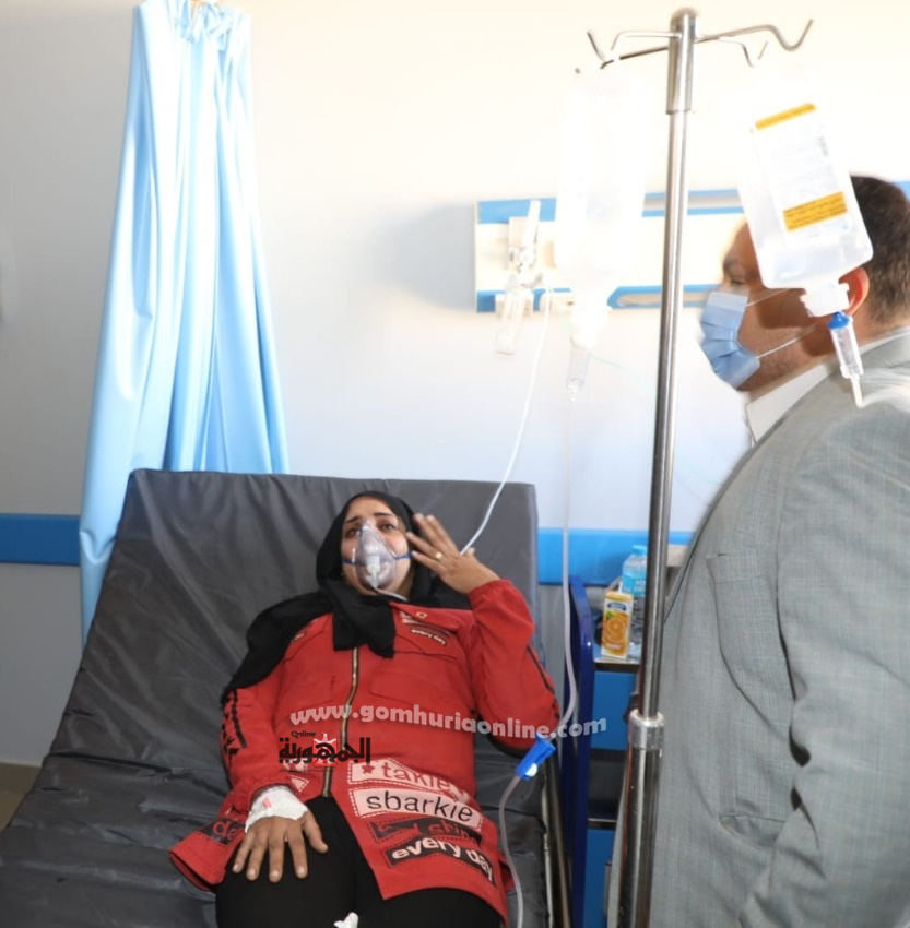 الصور الأولى للمصابين باختناق في مصنع بالمنطقة الحرة بشبين الكوم