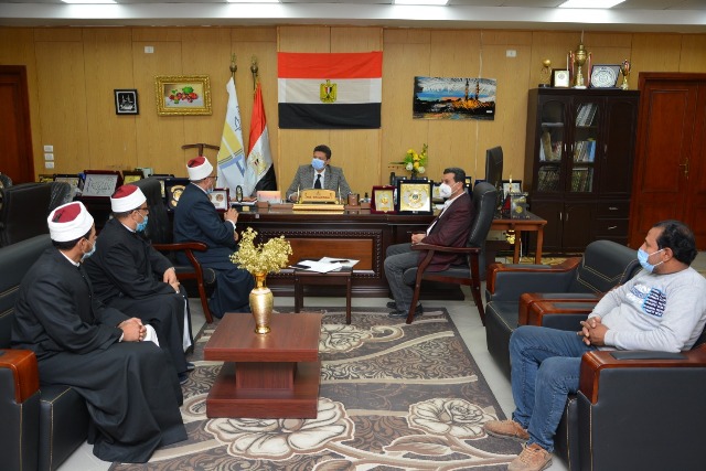 تفاصيل توقيع بروتوكول تعاون بين جامعة دمياط و وزارة الأوقاف .صور