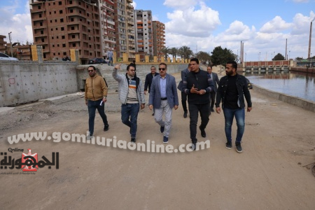 تفقد أعمال الرصف والتطوير في شبين الكوم