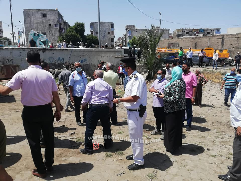 حملة امنية مكبرة لاسترداد ارض السكة الحديد بمينا البصل-- تصوير واثـق حسيـن