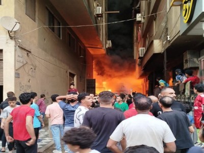 الحماية المدنية تسيطر على حريق بمصنع بلاستيك في شبرا الخيمة 