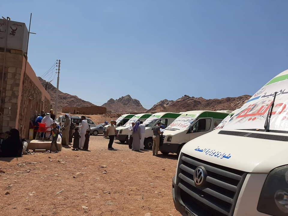 قوافل طبية مجانية الي أودية أبورديس 
