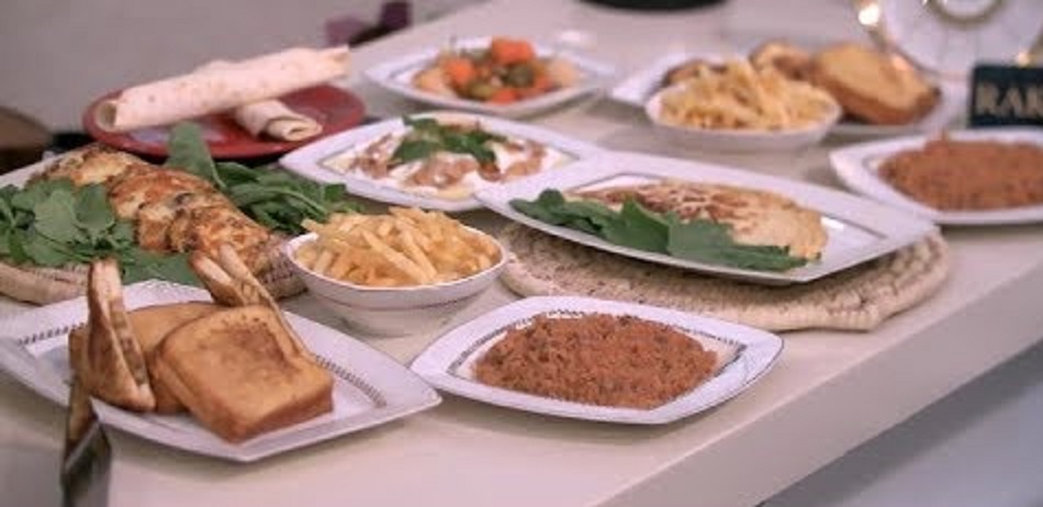 اطباق للأفطار والعشاء 
