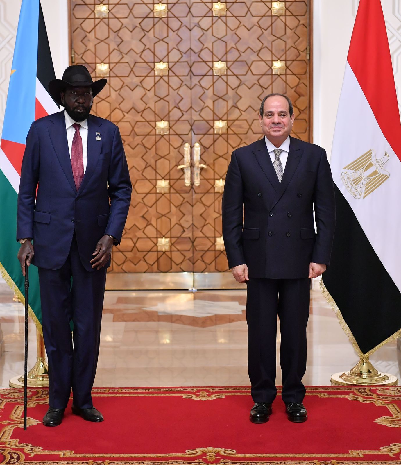 المتحدث الرئاسي ينشر صورًا لاستقبال ومباحثات الرئيس السيسي وسيلفا كير بالاتحادية 