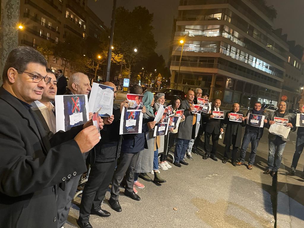 وقفة تضامنية مع النائب عمرو درويش من أمام سفارة مصر بباريس (فيديو)