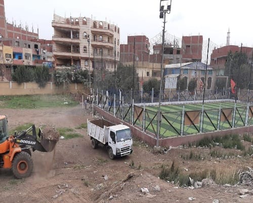 ملعب قانونى بحق الانتفاع BOT بمركز شباب باسوس بالقليوبية
