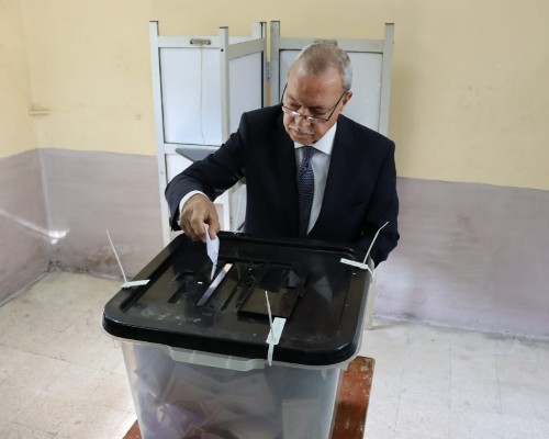محافظ القليوبية يدلي بصوته فى الانتخابات الرئاسية 2024