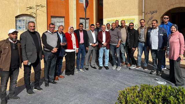 روؤساء أجهزة العبور والعبور الجديدة يتفقدان اللجان الإنتخابية صور