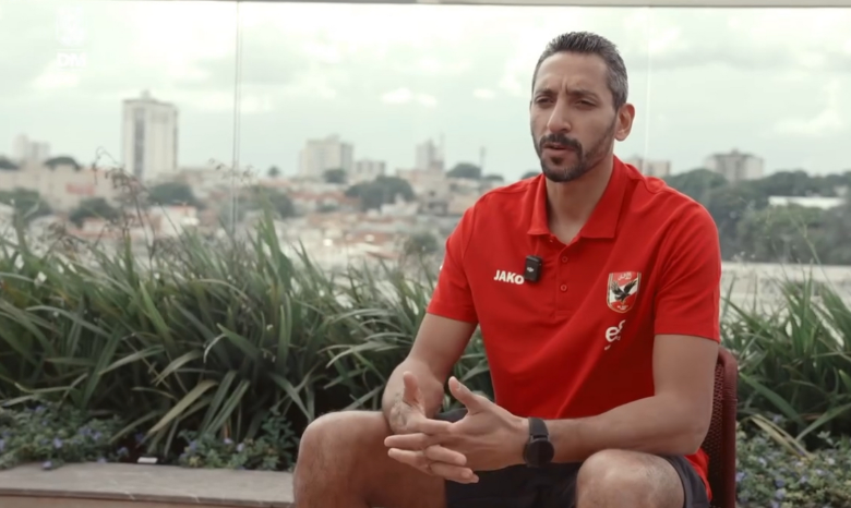 حسام يوسف  لاعب الفريق الأول للكرة الطائرة رجال بالنادي الأهلي