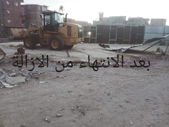 إزالة 4 هناجر وسط الزراعات بقرية بني هارون