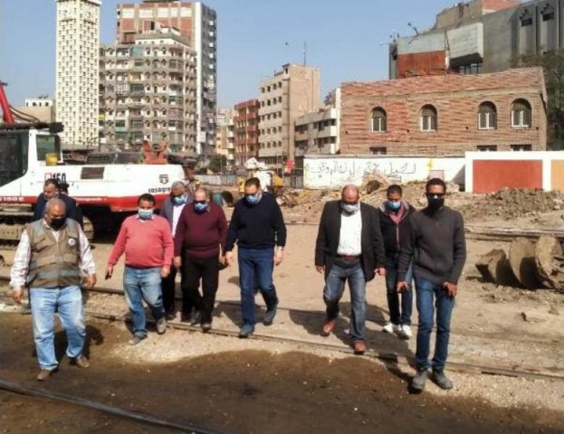 محافظ  الشرقية يتفقد العمل بمشروع نفق عرابى بالزقازيق