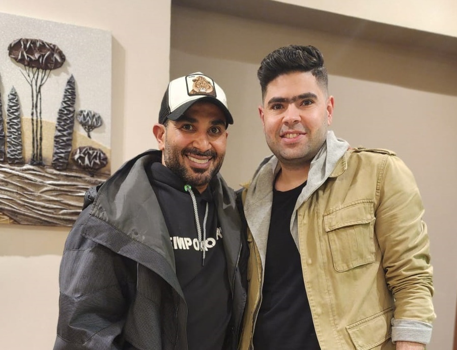 أحمد سعد والشاعر محمد البوغه