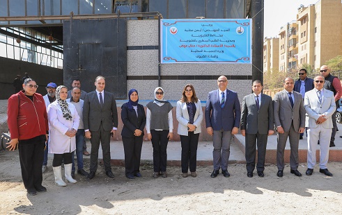وزيرة التنمية المحلية ومحافظ القليوبية يتفقدان مجزر الخانكة 