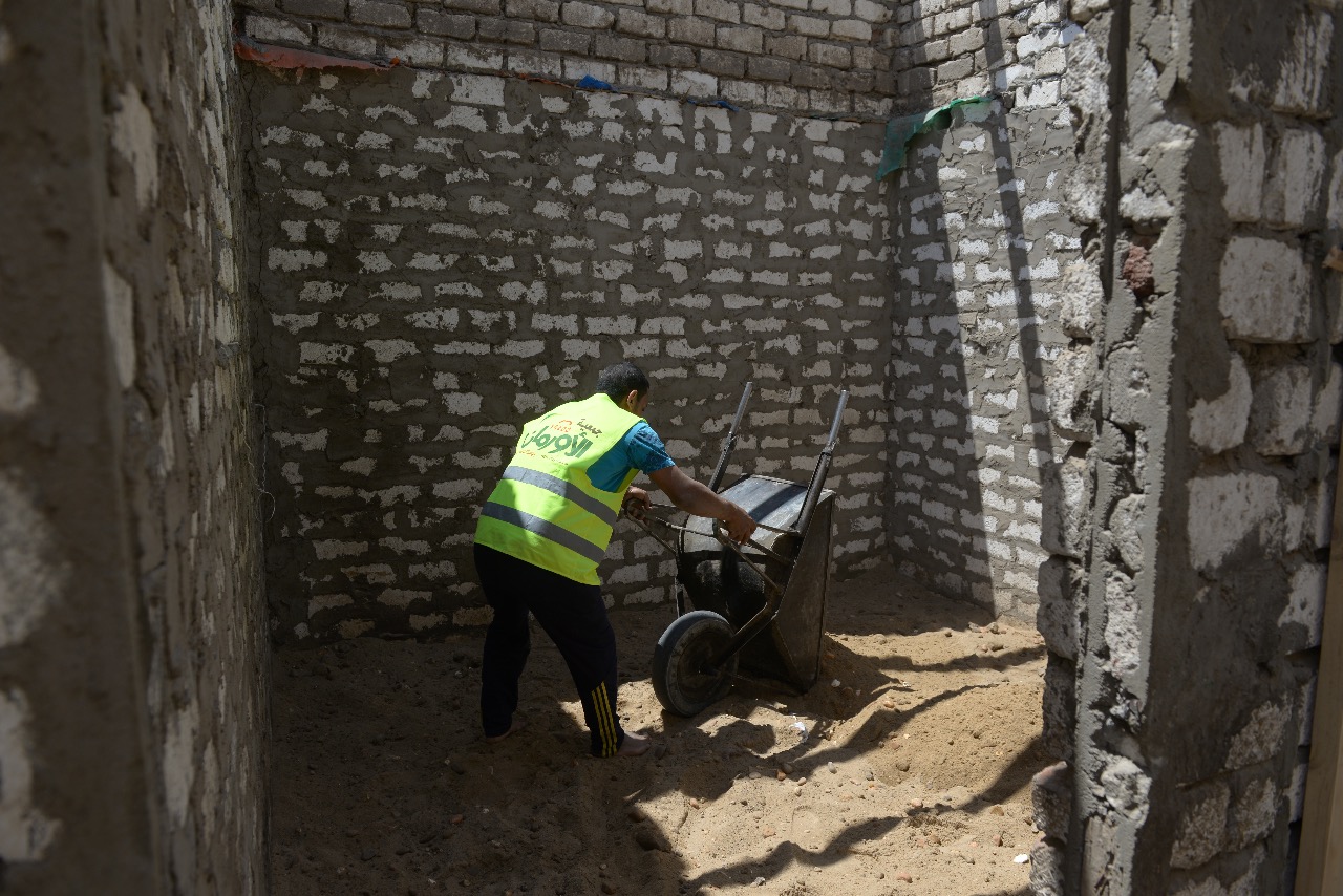 الأورمان تعيد إعمار 120 منزلا بالفيوم .صور