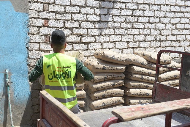 الأورمان تعيد إعمار 120 منزلا بالفيوم .صور