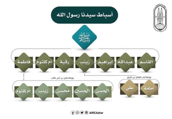 أولاد النبي صلى الله عليه وسلم وأسباطه.. مجمع البحوث الإسلامية يوضح