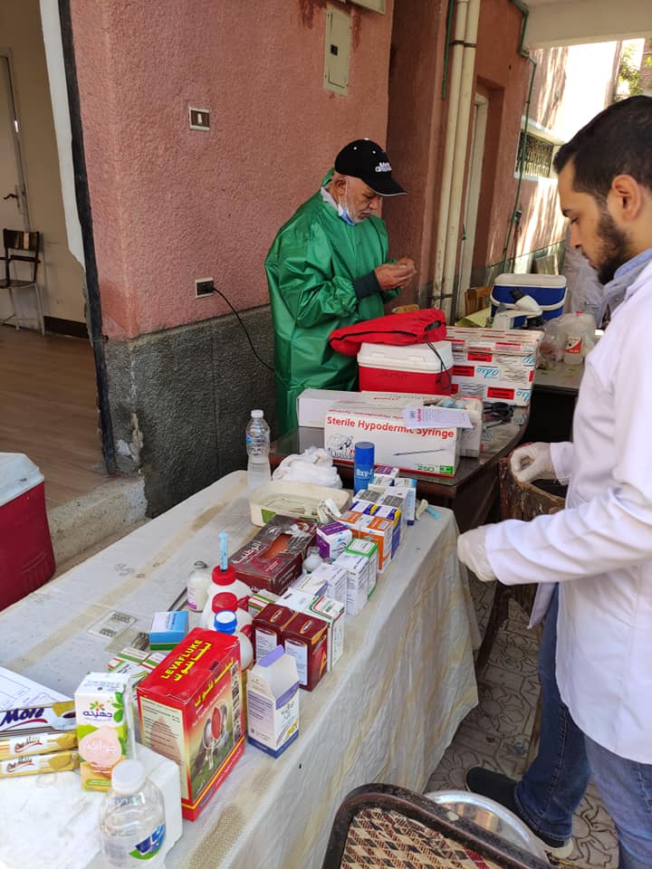 قافلة طبية بيطرية مجانية فى قرية العامرية بالفيوم