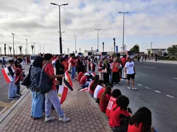 توافد الجماهير المصرية