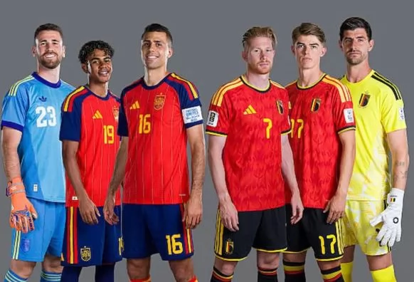 منتخب إسبانيا وبلجيكا