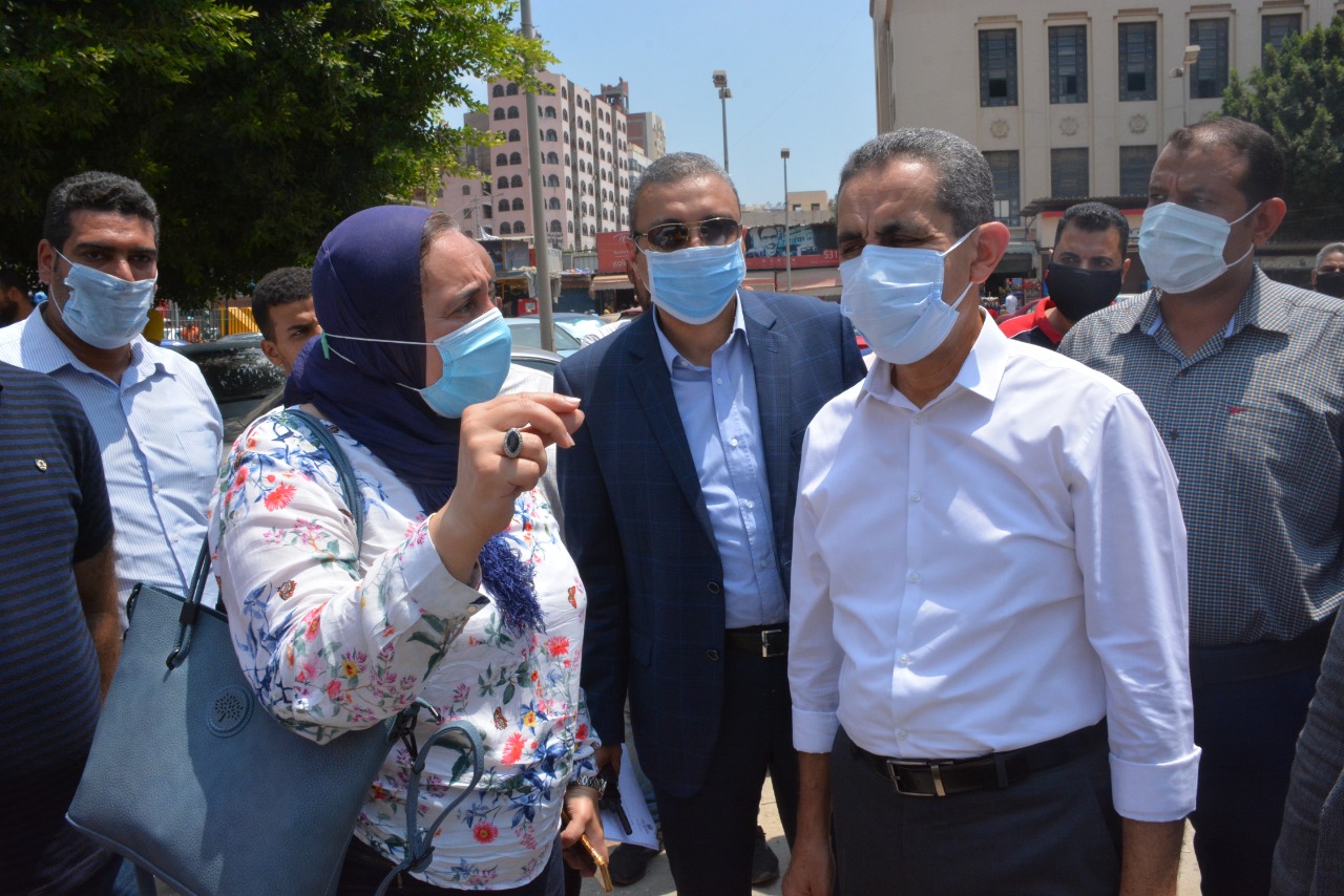 محافظ الغربية يتفقد مشروع تطوير ميدان المحطة بطنطا.