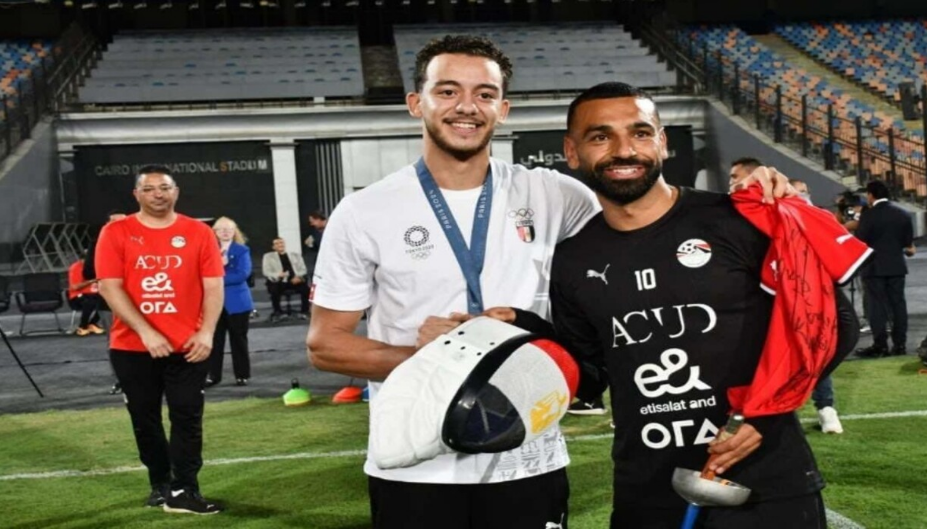 محمد صلاح  و محمد السيد صاحب برونزية أولمبياد باريس 2024.. صور