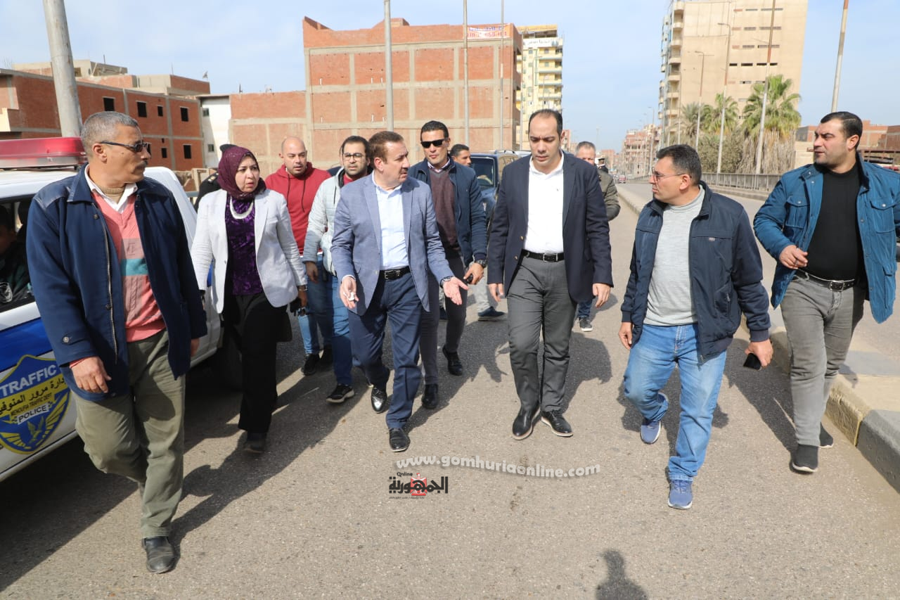 محافظ المنوفية خلال جولته اليوم بمدينة الباجور