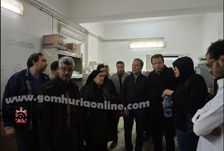 وكيل وزارة الصحة بالمنوفية تتفقد آثار حريق مستشفي تلا 