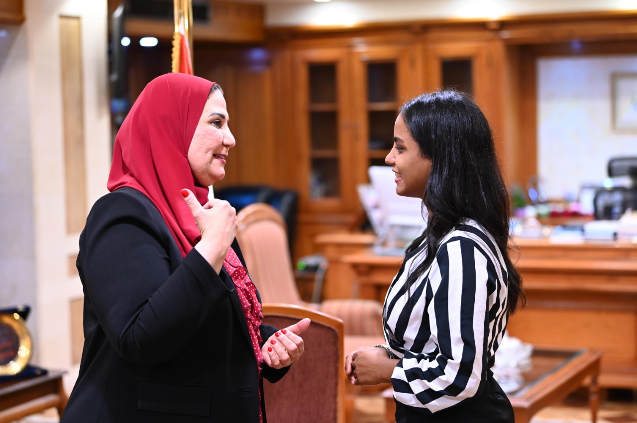  القباج تستقبل نجلاء فتحي وزيرة 