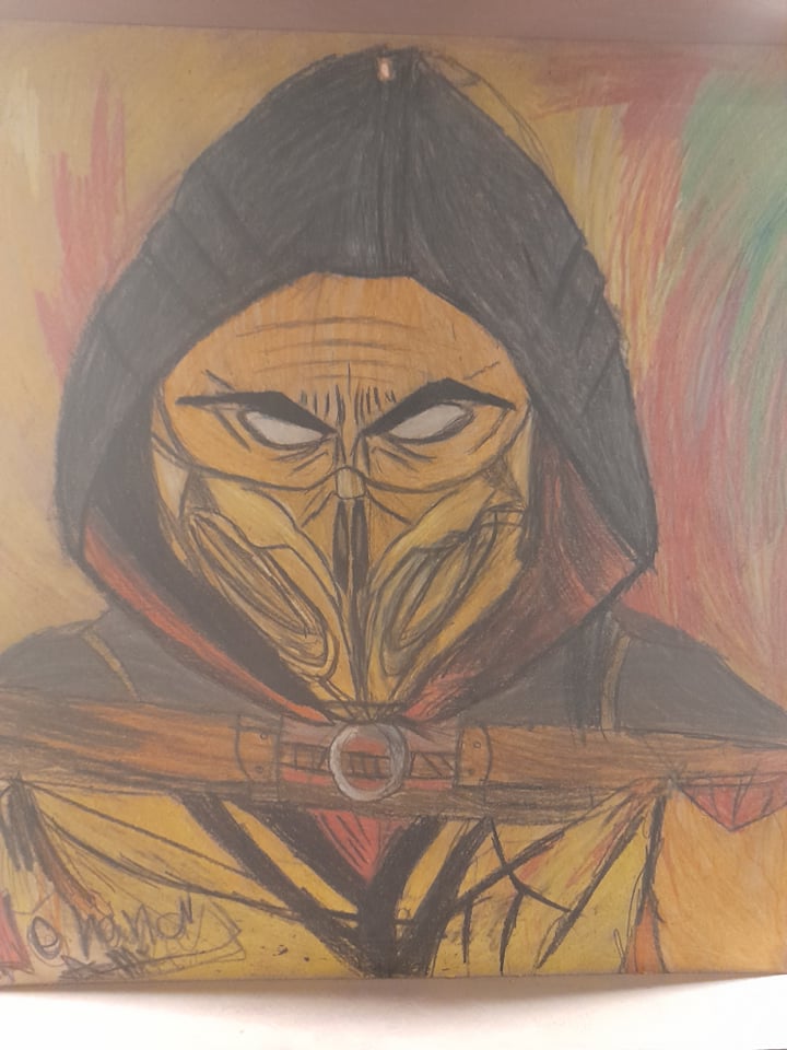 مهند.. موهبة لامعة فى الرسم والنحت .. صور