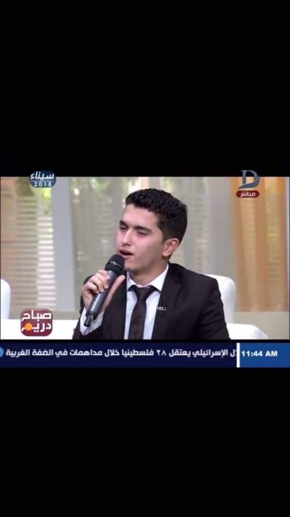 المنشد الجامعى احمد طارق ضيف دائم فى الفضائيات  