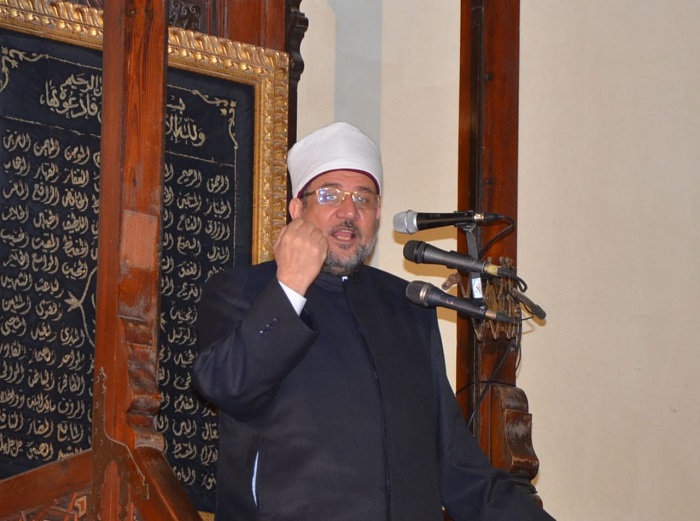 وزير الأوقاف خلال خطبة الجمعة