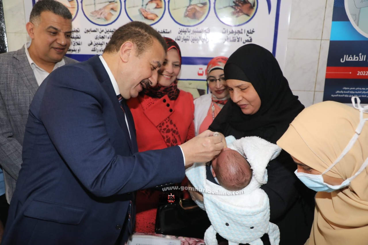 محافظ المنوفية يدشن بدء الحملة القومية للتطعيم ضد مرض شلل الأطفال
