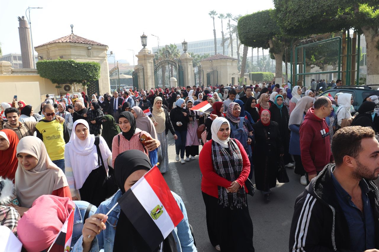 جامعة القاهرة تشارك بقوة في العرس الديموقراطي للانتخابات الرئاسية