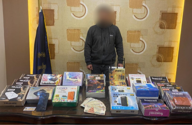 المتهم والمضبوطات 
