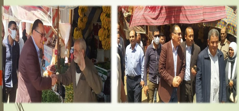 محافظ الشرقية يتفقد معرض أهلاً رمضان بمدينة ههيا  