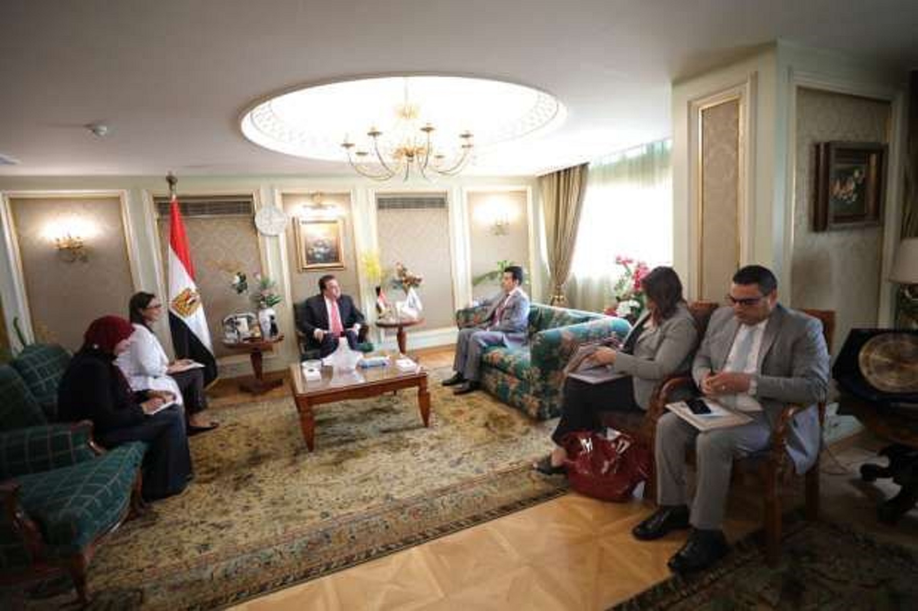 د.خالد عبد الغفار يستقبل د.سالم بن محمد المالك مدير  (إيسيسكو)