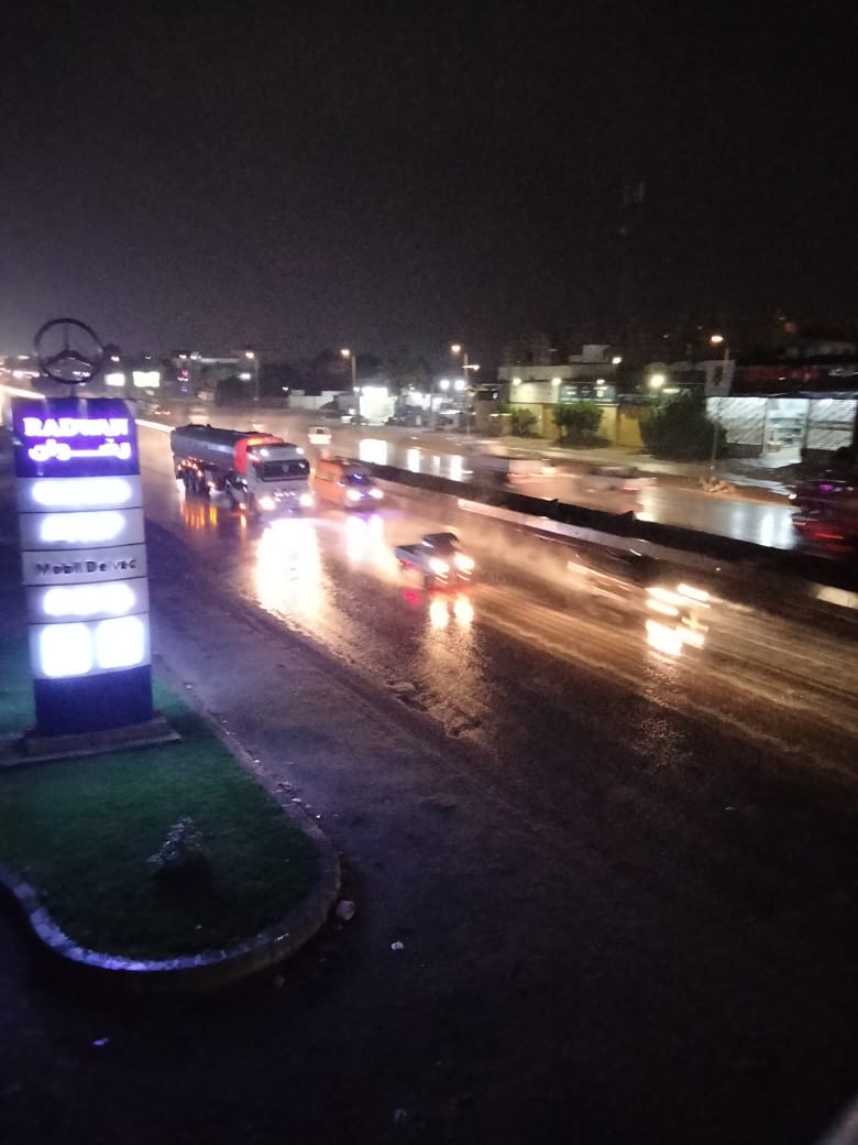امطار غزيره ورعديه بغرب الاسكندريه