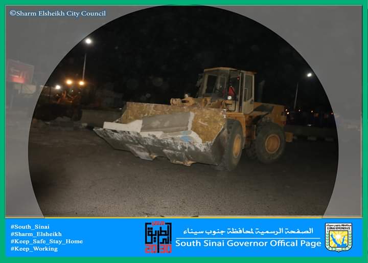 فتح عدة محاور بهضبة ام السيد بمدينة شرم الشيخ لزيادة السيولة المرورية